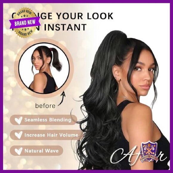 26 Inch Synthetic Ponytail Extension with Claw Clip for Instant Volume main image 4